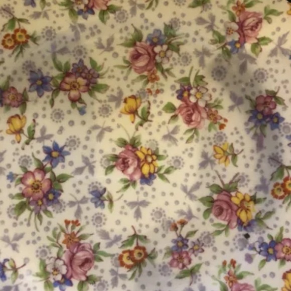 ROYAL WINTON ELEANOR CHINTZ DESSERT PLATE 6.5” D PINK PURPLE GOLD RIM ENGLAND - Picture 4 of 12